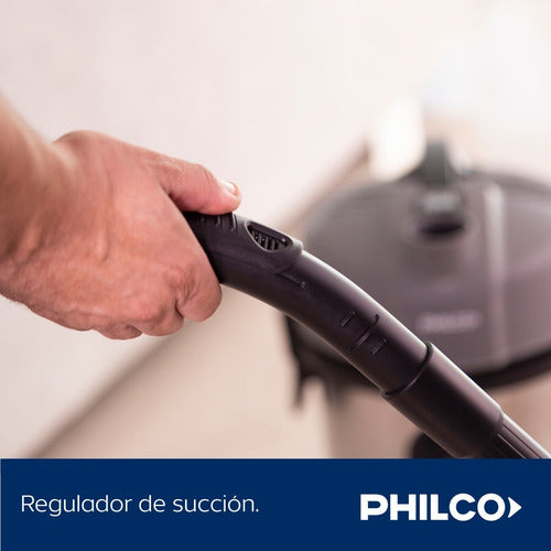 Aspiradora De Tacho Philco 1200w Aspira Liquidos Color Plateado/gris