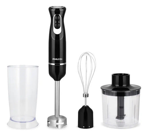 Mixer Philco Lmph8508np 4 En 1 Batidor Picador 600w Cs Negro