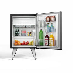 Heladera Whirlpool Retro Negra 80 / 76 Lts Negro