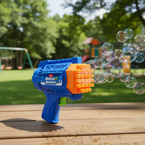 Juguetes Zuru Lanzador De Burbujas 7696 X-shot Bunch Bubbles Azul