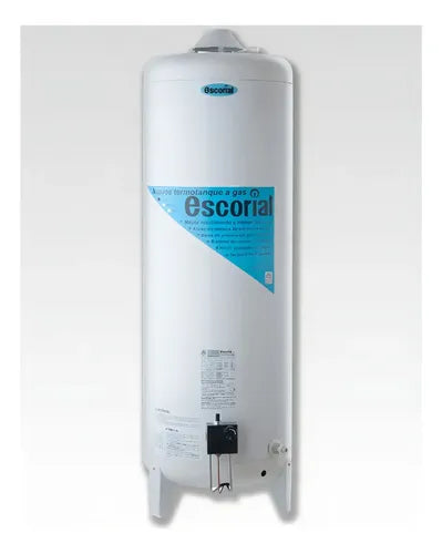Termotanque A Gas Escorial 120l Protección Anti Corrosión Color Blanco
