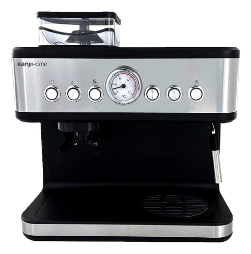 Cafetera Espresso Barista Kanji Kjh- Cfe1000sl 20 Bares Inox Acero