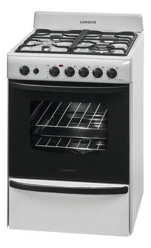 Cocina A Gas Longvie 19501b 56cm Blanco Encendido Una Mano