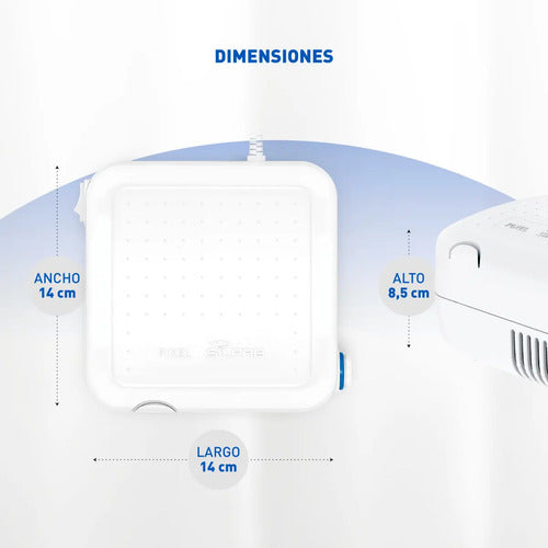 Nebulizador A Pistón Para Niños Adultos Silfab Pixel N30 Blanco