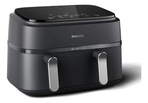 Freidora De Aire Philips Canasta Doble 9 Litros Phna35100 Negro