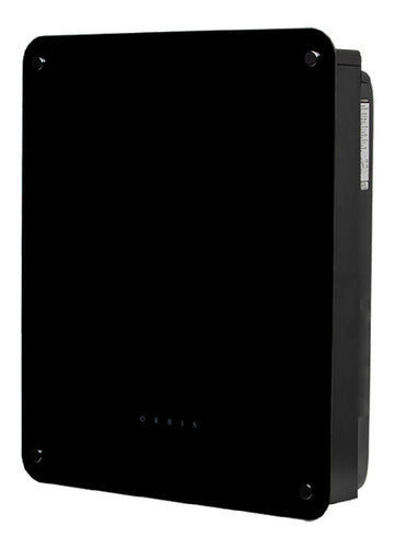 Calefactor A Gas Orbis 4146no Pared Templado Negro 3800 Kcal