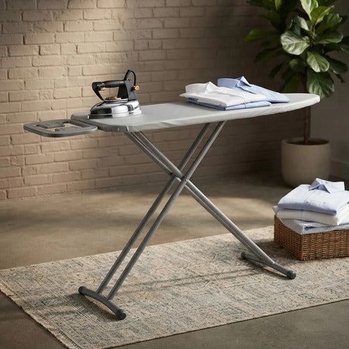 Tabla De Planchar Plegable 141 x 86cm de 6 Alturas Porta Plancha