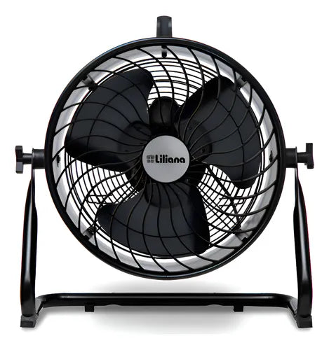 Ventilador Turbo Liliana Vthd16n 3 Aspas Piso Pared Techo 40.64 Cm 50hz/60hz Negro Negro Metal 3