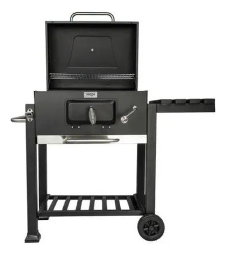Parrilla A Carbon Movil Ext Barbacoa Chulengo Vivendi Cs Negro