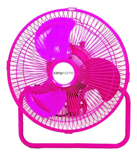Ventilador 3 En 1 Kanji Kjh-fh1506 Con 3 Palas De Metal Color Gris Estructura Color Rosa, 25cm De Diámetro 50
