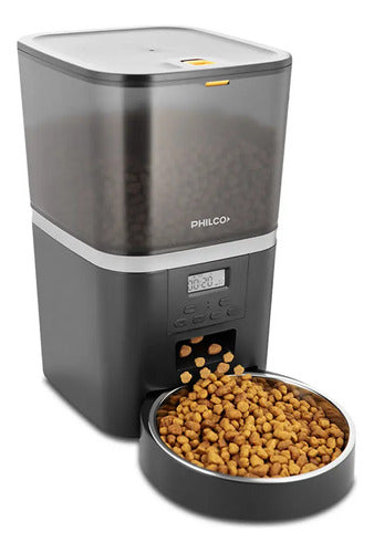 Comedero Para Mascotas Automatico Philco Pf002pp 6 Litros Negro