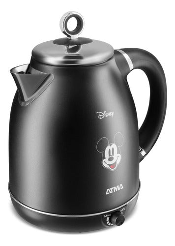 Pava Eléctrica Vintage Mickey Mouse Atma Ped23 1.7l 2200w Cs Negro