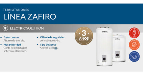 Termotanque Eléctrico Señorial Zafiro Tesz-95 Blanco