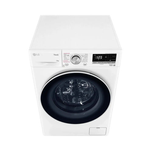 Lavarropas LG 12 Kg Carga Frontal Inverter Blanco - Wm12wvc4s6