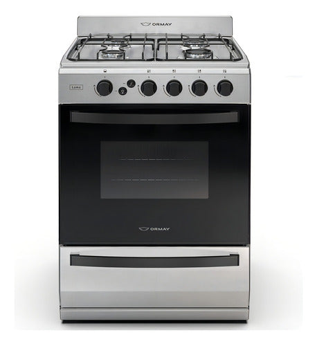 Cocina Ormay Luma Acero Inoxidable Color Plateado