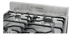 Cocina Ormay Tempo Acero Inoxidable 4 Hornallas Timer