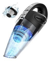 Aspiradora Inalambrica Tm Polvo Liquido Auto Hogar Carga Usb Negro