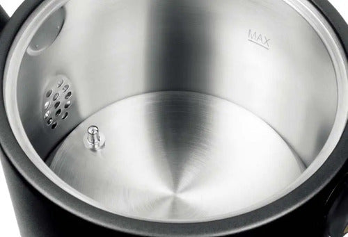Pava Eléctrica Atma Digital 0.5 Litros Con Corte Automático Acero Inoxidable Negro