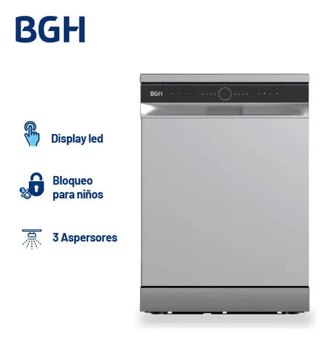 Lavavajilla Para 14 Cubiertos Bgh Blvm14s25 Plateado