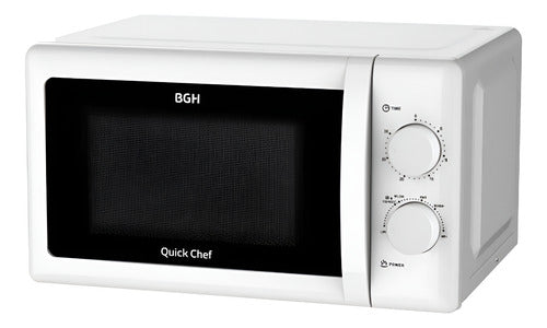 Microondas Mecánico Bgh Quick Chef B120m20i 20l 6 Nivel 700w