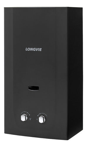 Calefón Longvie Tiro Natural Pilotless 14 Litros Cn514ssg Gn