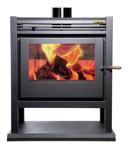 Salamandra Tromen Calefactor A Leña Calafate De 16000kcal/h