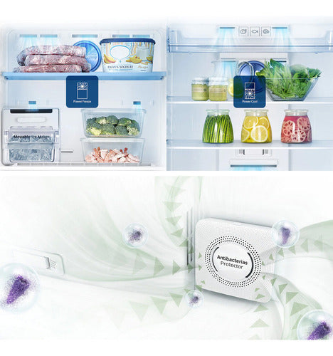 Heladera Freezer Superior Samsung No Frost 382 L Rt38k5932sl Color Inox