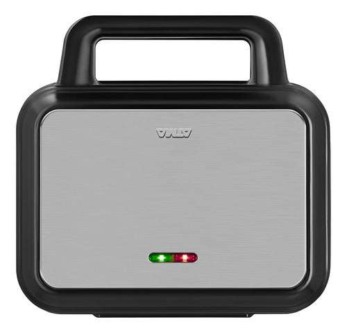 Sandwichera 2 En 1 Atma Placas Antiadherentes Triangular Y Panini