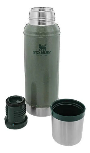 Termo Stanley Classic Legendary Bottle 1.0 Qt Acero Inoxidable 0.95 Lts Verde Resistente Hammertone Green