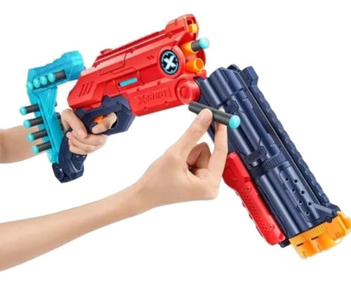 Escopeta Lanza Dardos Zuru X Shot Vigilante Con 12 Dardos Rojo