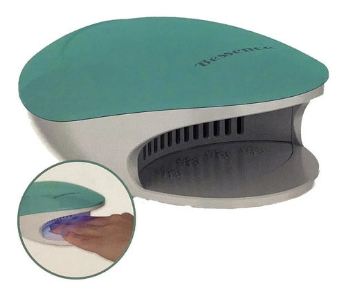 Cabina Uv Led Uñas Esculpidas Semi Gel Smart Touch Bessence Color Celeste/blanco