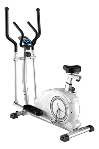 Bicicleta Eliptica Con Asiento Tm 61505 Blanco Abs Acero Cts Blanco