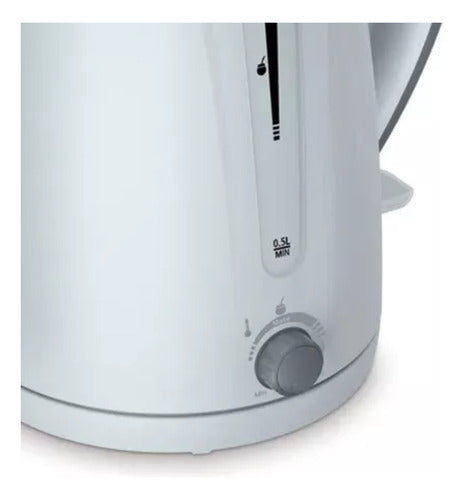 Jarra Pava Electrica Oster 4970w Blanco 1,7 Litros Tio Musa  Blanco