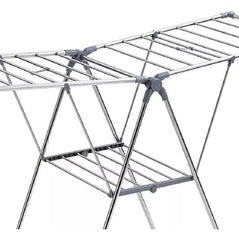 Tender Plegable Reforzado Pie Alas Base Canasto Para Ropa Cs Gris