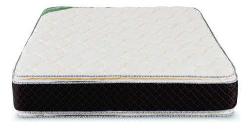 Colchón 2 Plazas De Espuma Cannon Espuma Exclusive Beige Y Marrón 140cm X 190cm X 29cm Con Doble Pillow Top