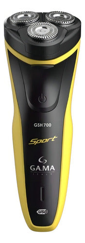 Afeitadora Electrica Gama Gsh700 Sport Color Amarillo
