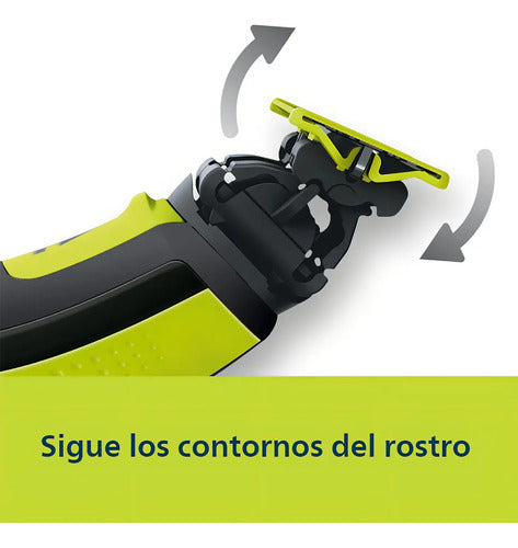 Afeitadora Philips Qp2724/10 Oneblade Recorta Modela Y Afeita Carga Usb Negro
