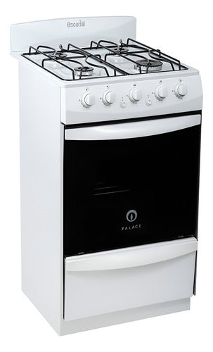 Cocina A Gas Escorial Palace Cristal Blanca Blanco