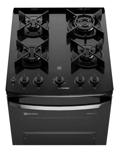 Cocina A Gas Electrolux Efficient 4 Hornallas F4egb Negro