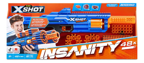 Zuru X-shot Lanza Dardos Insanity Berzerko + 48 Dardos