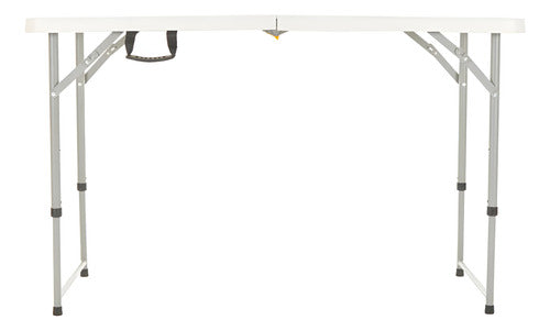 Mesa Plegable 2 Alturas Valija Transportable 120cm Picnic Tm
