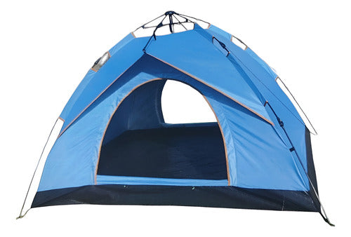 Carpa Tienda Automatica Camping Azul 3 Personas 200x150 Cm Azul