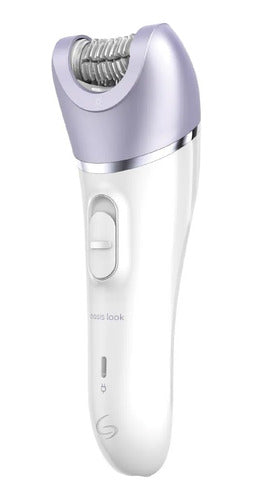 Depiladora Inalambrica Gama Oasis Look Usb 2v Humedo Seco Ct Blanco/violeta