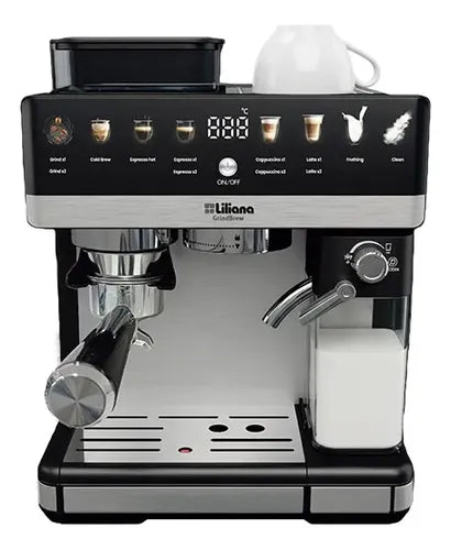 Cafetera Express Digital Liliana Grindbrew Ac995 1350w Negro