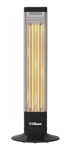 Calefactor Electrico Infrarrojo Liliana Cv027 De 600-1200w Negro