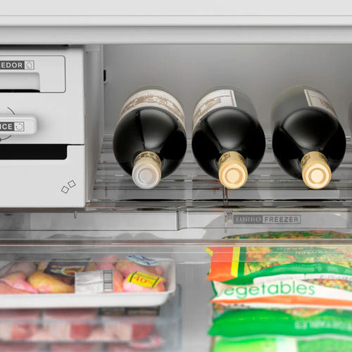 Heladera Whirlpool Wre57ck No Frost Inverter 449l Plata Cs Platino