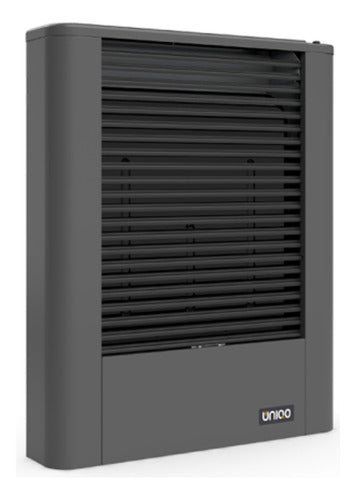 Calefactor Convector Multigas Coppens Uniqo Cun35 Tb 3500 Gris Oscuro