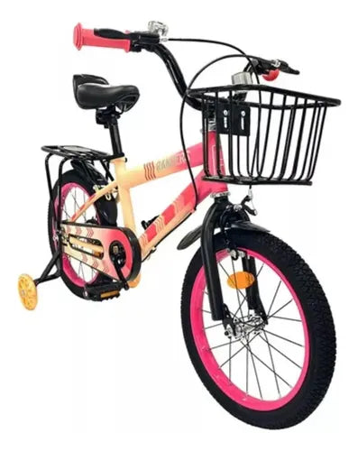 Bicicleta Infantil Randers Bke-161f Rosa Rod 16 Rueditas Cts Rosa 16