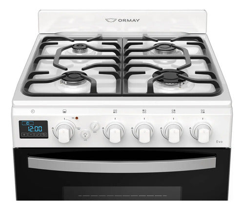 Cocina Multigas Ormay Evo 4 Hornallas Grill Eléctrico