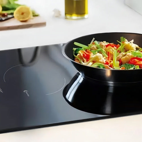 Anafe Inducción Empotrable Ormay Smart Cook I2 2 Focos Táctil 3600w Negro